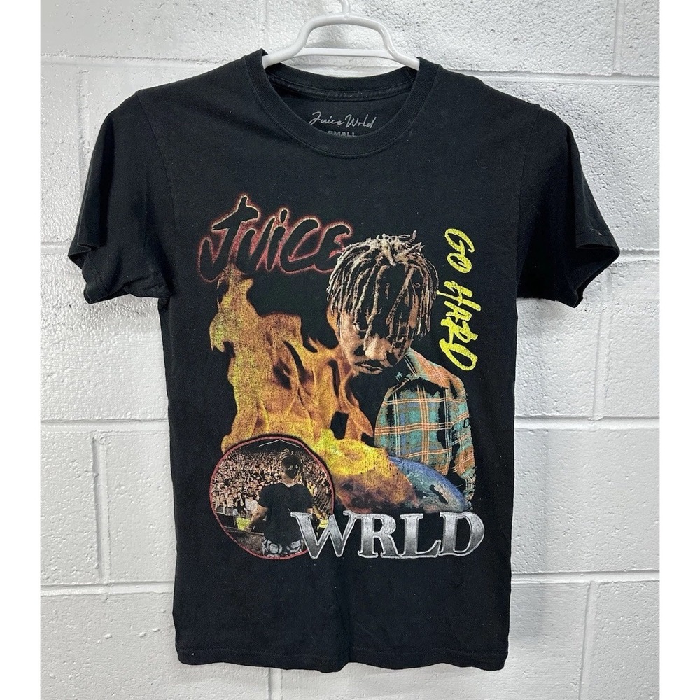 Juice WRLD Black Graphic Print Go Hard T-Shirt /‎ Men's Size Small